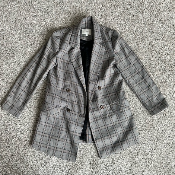 Vero Moda Plaid Grey Blazer - size XS - Picture 1 of 5